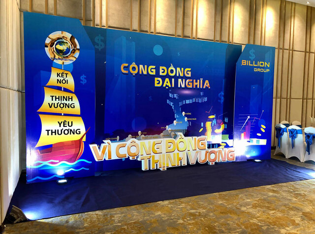 Thiết kế và thi công Backdrop sự kiện "Cộng đồng Đại Nghĩa" tại Sự kiện Hưng Thịnh