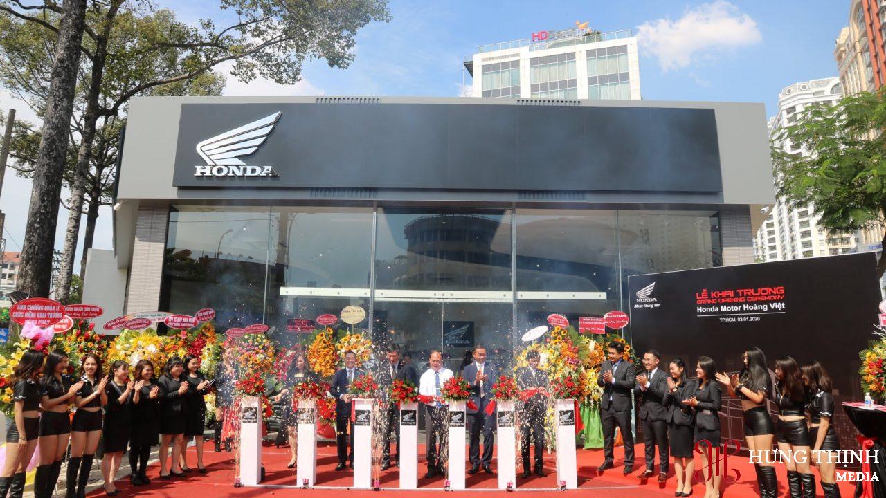 Cho thuê sân khấu khai trương Honda Motor Hoàng Việt