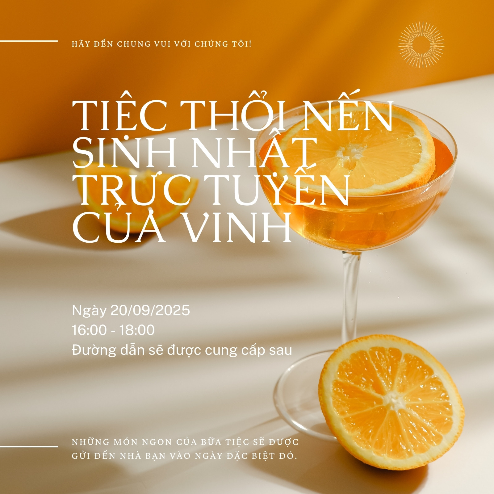Mẫu thiệp mời sự kiện sinh nhật do Sự kiện Hưng Thịnh thiết kế và in ấn